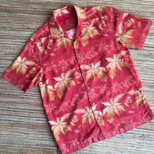 Classic Hawaiian Aloha Tommy Bahama Shirt M